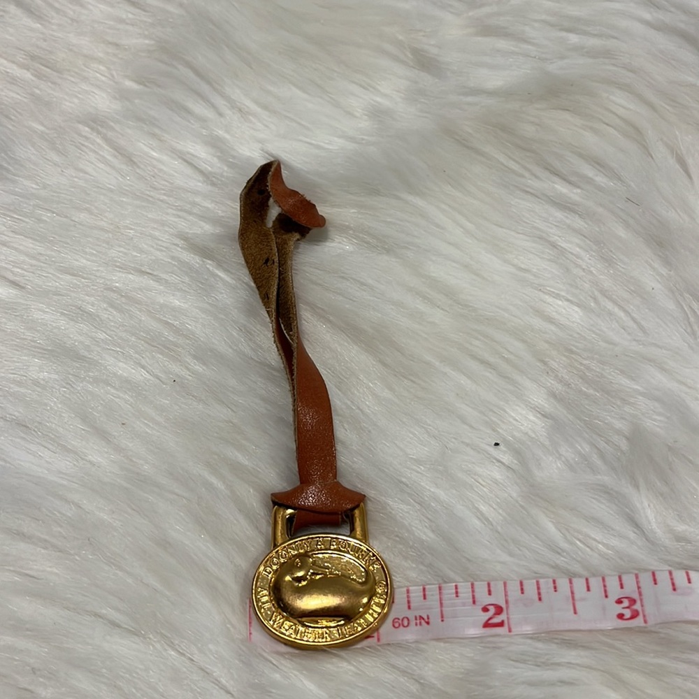 Dooney & Bourke Gold/Brown Duck Emblem Tag/Replacement Charm - Picture 5 of 5